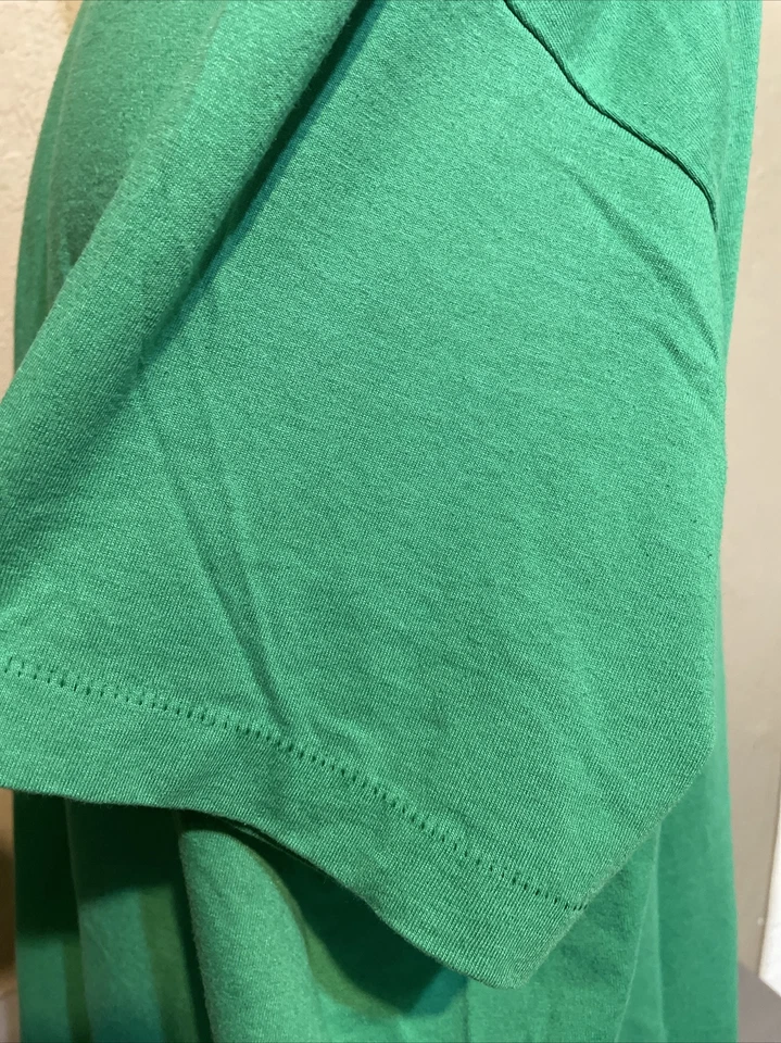 Camisa vintage de una sola puntada totalmente verde talla XL para hombre Anthony Activewear Foto 3 de 4