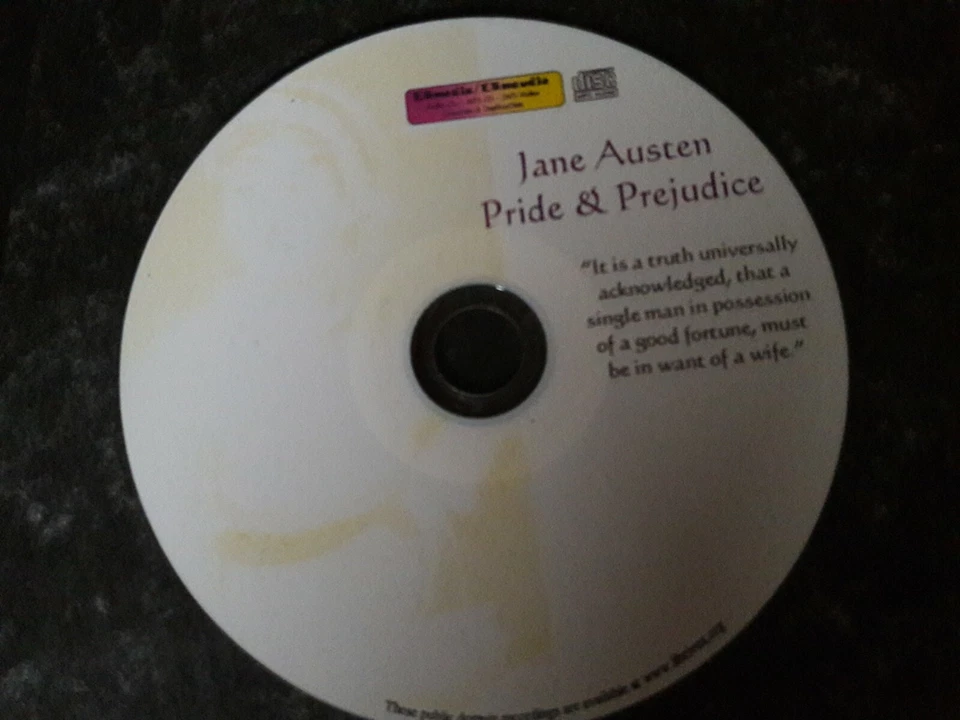Jane Austen / Pride and Prejudice / 12+hrs Unabridged Audio book Mp3 CD
