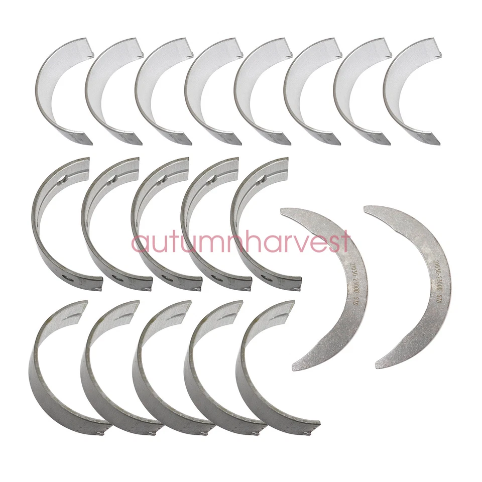 Conjunto de rolamentos e rolamentos principais Con Rod compatível com Hyundai Tucson Sonata Kia Soul 2.0L - Imagem 3 de 4