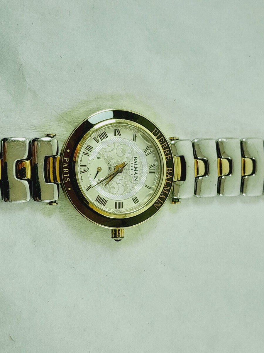VINTAGE PIERRE BALMAIN PARIS QUARTEZ WATCH WOMEN'S GOLD