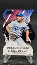 2021 Topps Stadium Club Club Clayton Kershaw Triumvirates Black Die Cut /99 T-16