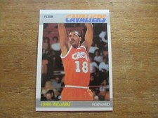 1987 FLEER BASKETBALL JOHN WILLIAMS #123 ROOKIE CARD CAVALIERS HIGH GRADE!. rookie card picture