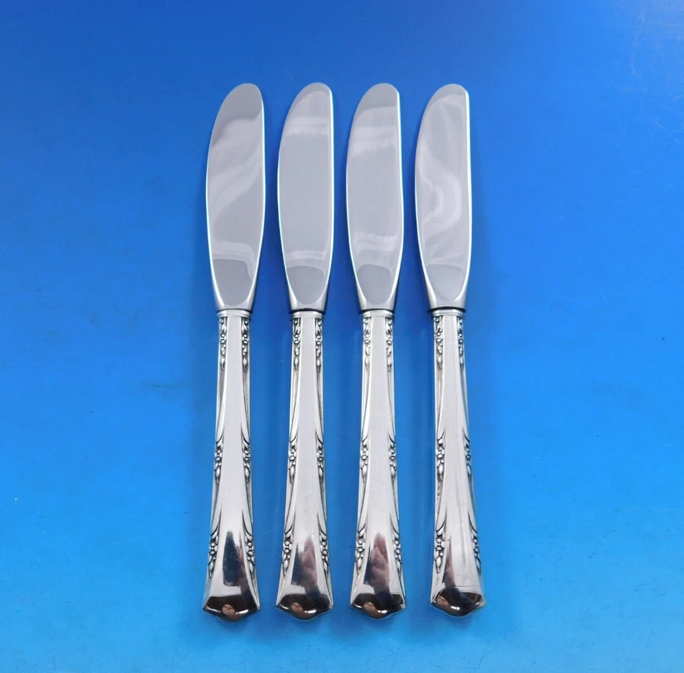 Greenbrier by Gorham Sterling Silver Butter Spreader HH Modern Set 8 pcs 6 1/4" - Image 2 of 4