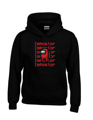  Imposter Amoung Us lustiger Hoodie Männer Damen Kinder Viral Gaming Retro Geschenk
