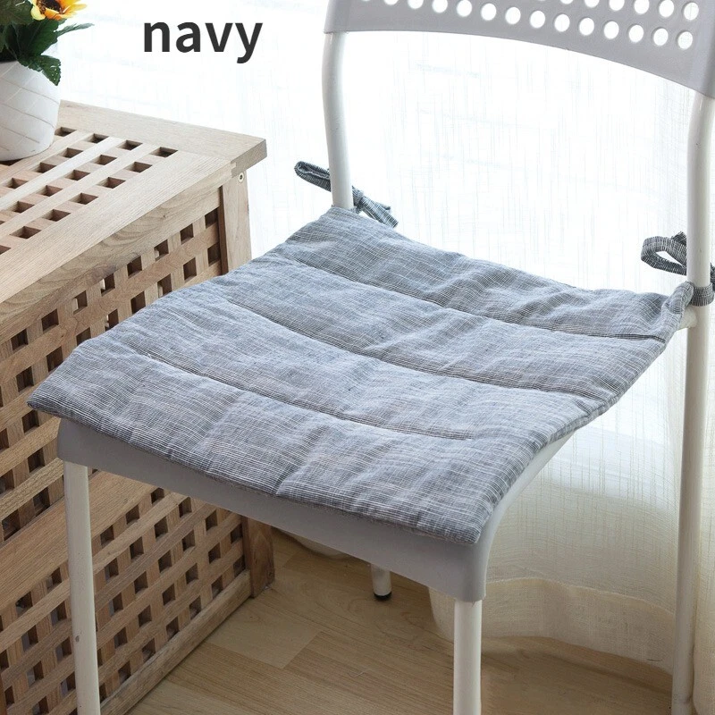 1 peça 40 40 cm almofada fina algodão linho cadeira tapete estilo japonês almofada de estudo estudante - Imagem 4 de 4