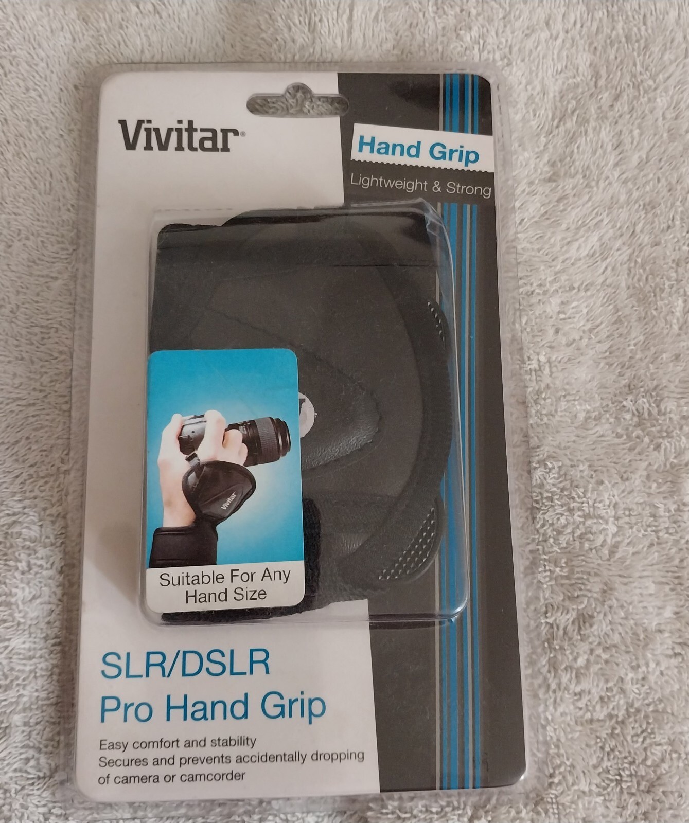 New Genuine Vivitar SLR/DSLR Pro Hand Grip in Black for Camera or Camcorder