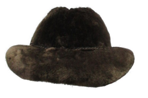 New Brown Sheared Beaver Fur Hat Men L 