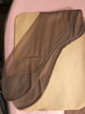 1950 STOCKINGS VINTAGE HOSIERY 1Pair NEW Cuban W/seams Nude 33 Long Irregular