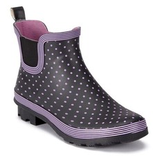 Womens Wide Ankle Wellies Boots Ladies Gardening Twin Gusset Rubber Festival