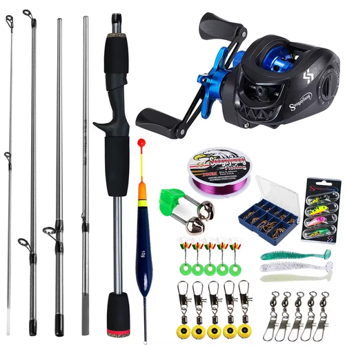 Baitcasting Fishing Rod and Reel Combo 5Section Fishing Rod and 7.2:1 Gear - Picture 8 of 22