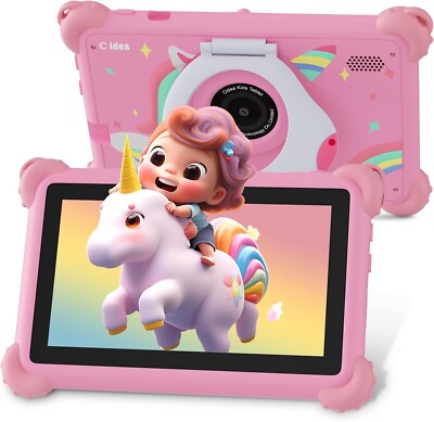 C idea Tablet für Kinder, 7 Zoll Kids Tablet, 4GB RAM 32GB ROM, Android 13 Toddl