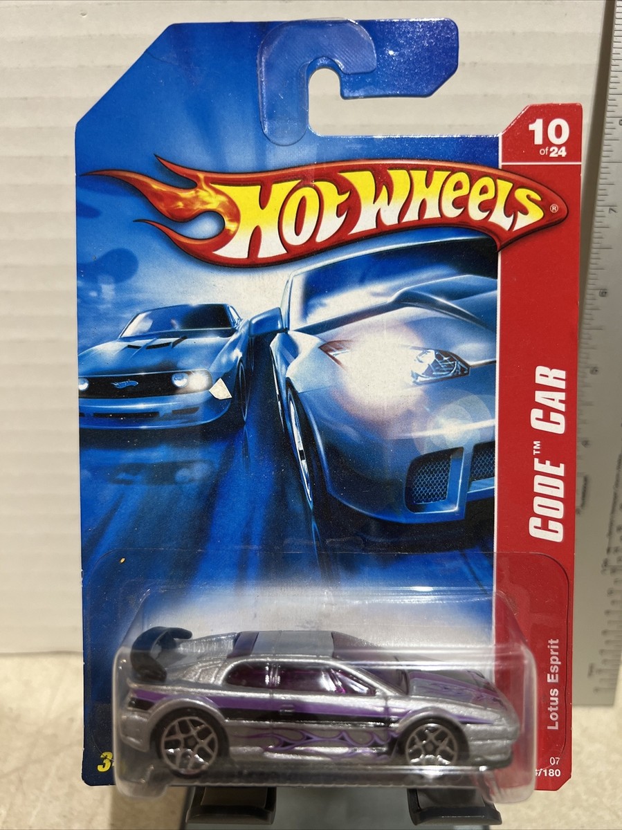 2007 Hot Wheels #94 Code Car 10/24 LOTUS ESPRIT Silver Variant w
