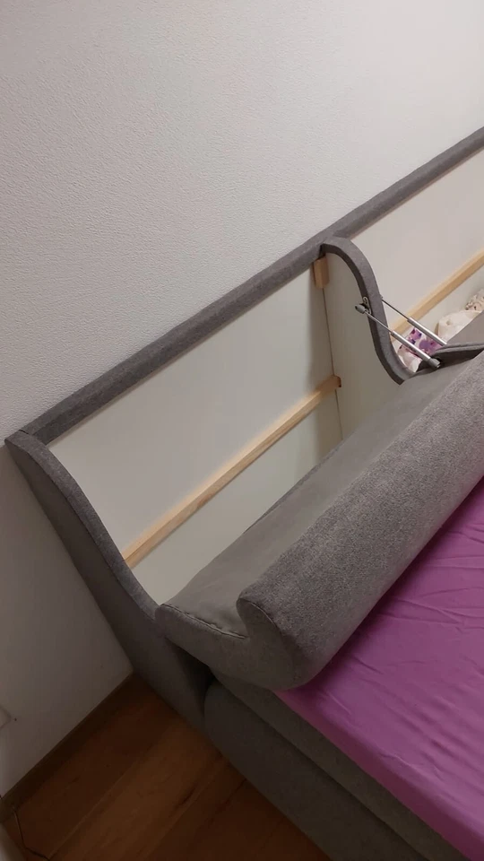 boxspringbett 200x200 mit bettkasten - Bild 2 von 4