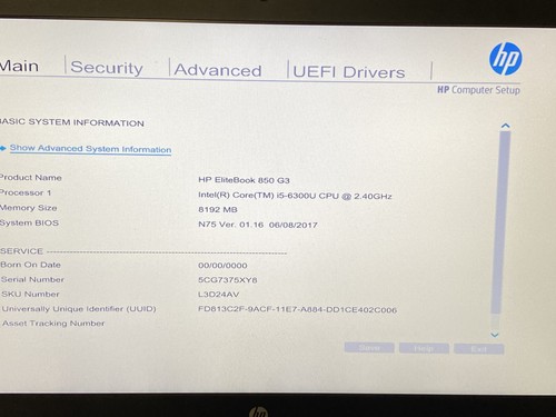 HP ELITEBOOK 850 G3 15.6" RICONDIZIONATO CPU I5-6300U 2,4 GHZ RAM 8GB SSD 512GB - Afbeelding 10 van 10
