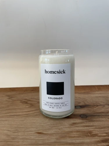New No Box Homesick Premium Candle Colorado Spruce Needles Cinnamon Unburned