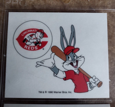 VINTAGE 90'S BUGS BUNNY K.Cロゴ 1990 BUGS BUNNY ST Cincinnati Reds TEAM LOGO VINTAGE BASEBALL CARD