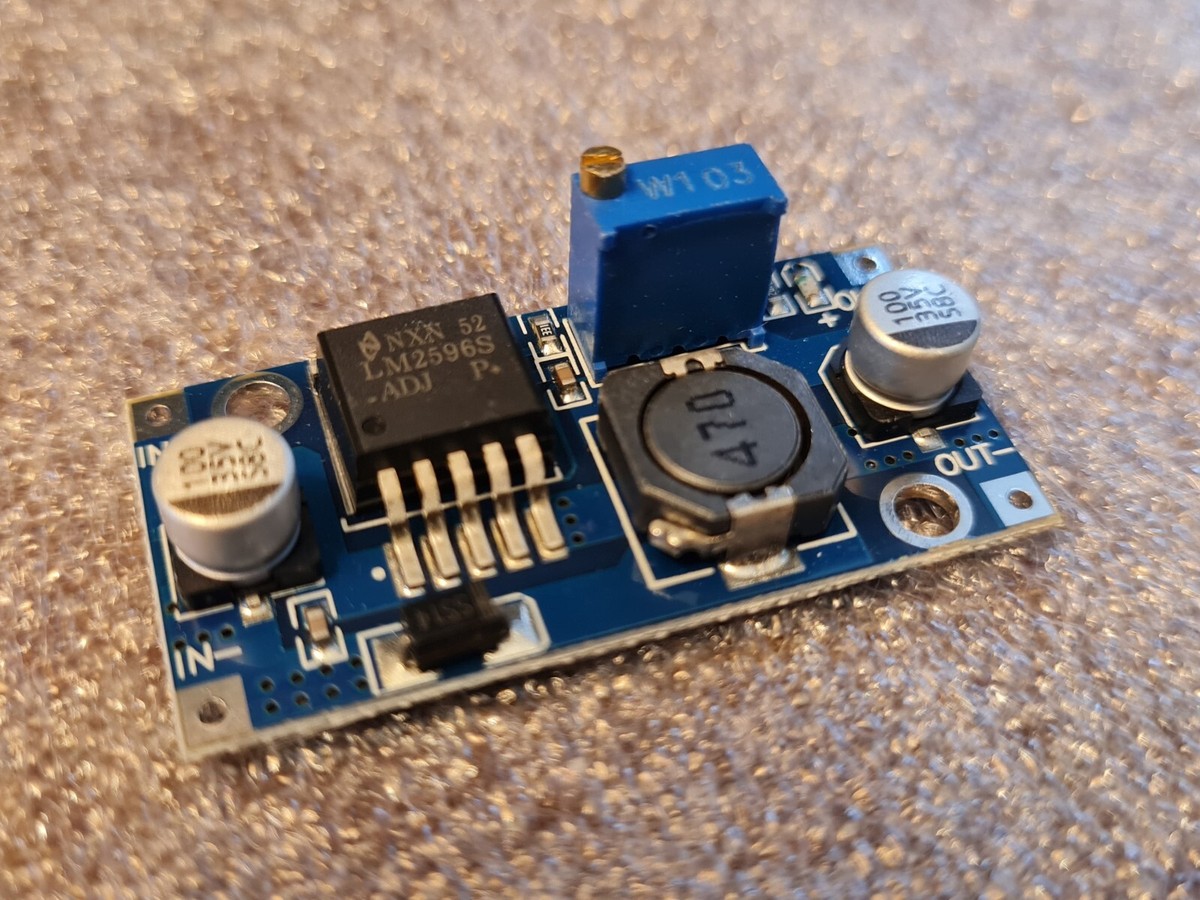 2Pcs LM2596 ZX-001 DC-DC Adjustable Buck Step Down Converter