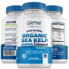 Grow Vitamin Organic Sea Kelp (Icelandic) Enhanced -