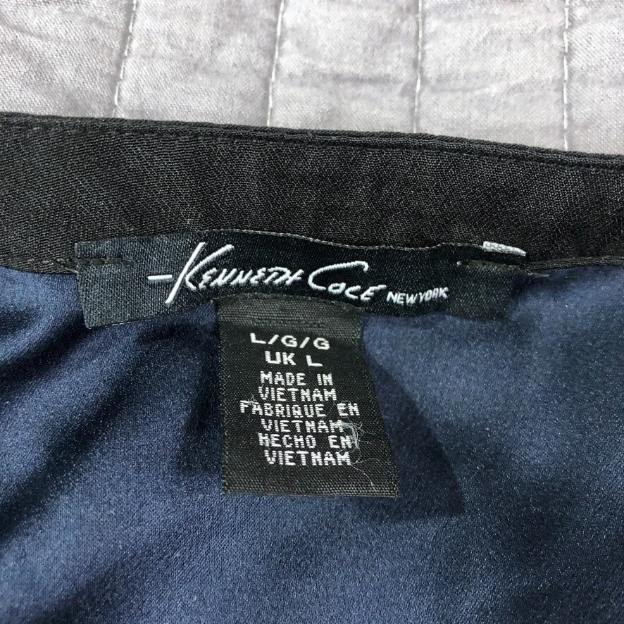 Blusa Kenneth Cole Top Mujer Grande Azul Oscuro Sin Mangas Oficina Carrera Noche Foto 3 de 4