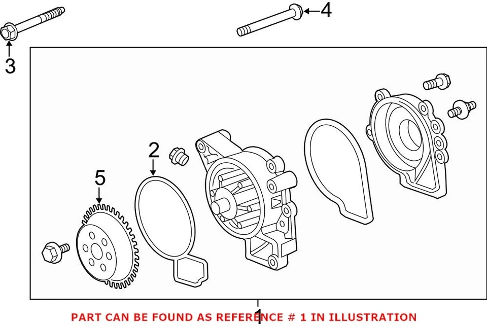 Bomba de agua de motor original OEM para Saab 12630084 Foto 3 de 3