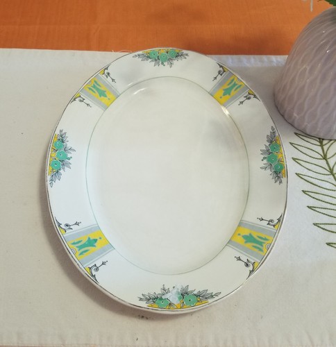 Wedgwood & Co "Hermes" Art Deco Serving Platter - 12" x 9.5" - Picture 2 of 4