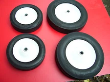 LOT OF LAWN BOY STEEL BALL BEARING WHEELS-  2-8" & 2-6"  ( free shipping ) :