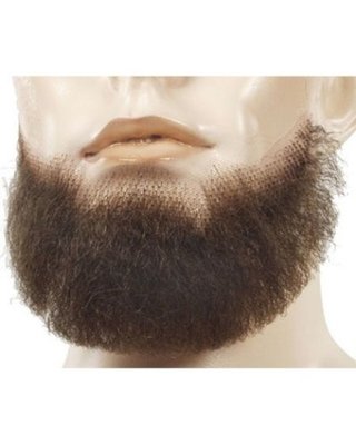 5-POINT 5 POINTS CHIN GOATEE BEARD BLACK BROWN GREY TOUPEE TAPE COSTUME BEARD