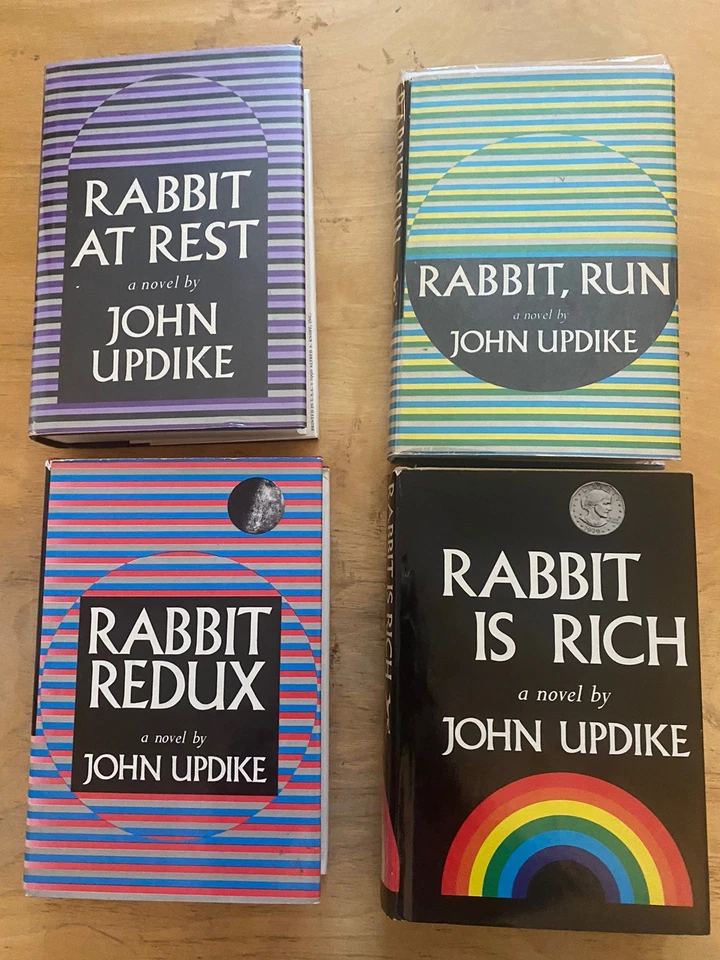John Updike Lot Of 4 Books Rabbit Is Rich At Rest Run Redux First Editions HCDJ - Image 3 of 4