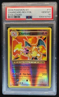 2016 Pokemon XY Evolutions Charizard Reverse Holo #11/108 PSA 10