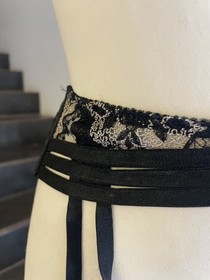 Agent Provocateur SOIR&Eacute;E Suspender Belt - Black S (AP 2)