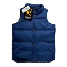 LL Bean Boys Down Field Vest 6X/7 Blue DownTek Water Repellent Puffer 518297 NEW