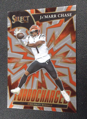 Ja'Marr Chase [Gold] #TUR-8 2021 Panini Select Turbocharged card