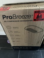 Pro Breeze 25L Quiet Dehumidifier with 6.5L Water Tank White