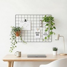 Wire Wall Grid Panel, Multifunction Painted Photo Hanging Display and Wall St...