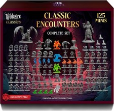 Classic Encounters - 125 Iconic DND Miniatures Bulk Monsters, Unpainted 28mm...