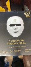 D  24K Cosmeceuticals 7-Color LED Light Therapy Mask Face Adjustable Settings