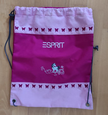Turnbeutel für Kinder, ESPRIT, rosa, Pferde-Bestickung