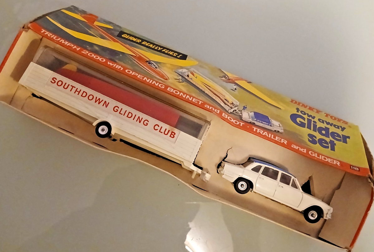 Dinky 118 TRIUMPH 2000 WITH SOUTHDOWN GLIDER set SCARCE BOX | eBay
