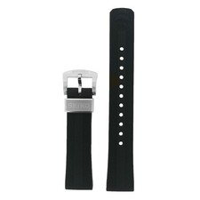 SEIKO Watch Band SPB153 SPB147 SPB143 Silicone Resin Black R03E011J0
