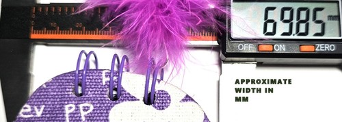 Rare PURPLE Hawaiian Flip-Flop Notepad w/Attached PURPLE Feathery Pen (Blk Ink) - Afbeelding 7 van 8