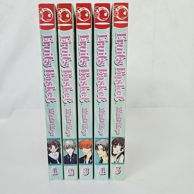 Manga Bundle Fruits Basket Volumes 1 2 3 4 5  Complete Early Set. Natsuki Takaya