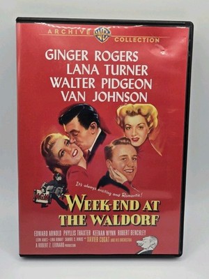 Week-End At The Waldorf (1945) (DVD, 2010, WB Archive) Ginger Rogers Lana Turner