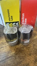 2- NOS 17JN6 BEAM POWER HAMM RADIO Vacuum Tubes RCA / Sylvania
