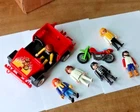 LOT Vintage Playmobil Geobra Figures Toys Jeep Car Figurines Motorcycle Driver