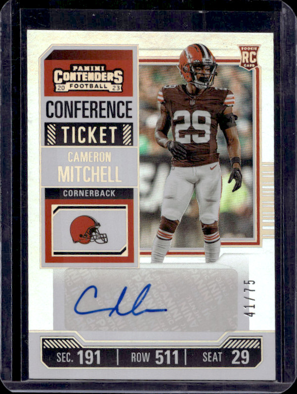 Cameron Mitchell Panini Contenders #181 Autograph-Conference Ticket