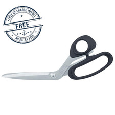 Kai 5230 9 Inch Bent Handle Scissors Stainless Steel Black 9"L x 9"W Free Ship