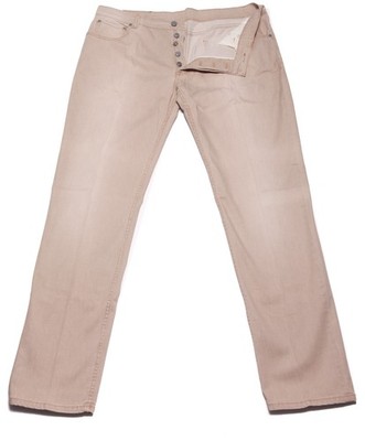 Cesare Attolini Beige Einfarbige Baumwollmischung Hose - Slim - 44/60 - (1457)