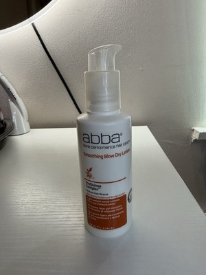 ABBA Pure Performance Smoothing Blow Dry Lotion Vegan Sulfate Free 5.1 oz