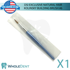 Professional Kolinsky Gel Brush 6 Natural Hair Nail Building Gentle Tip Tool