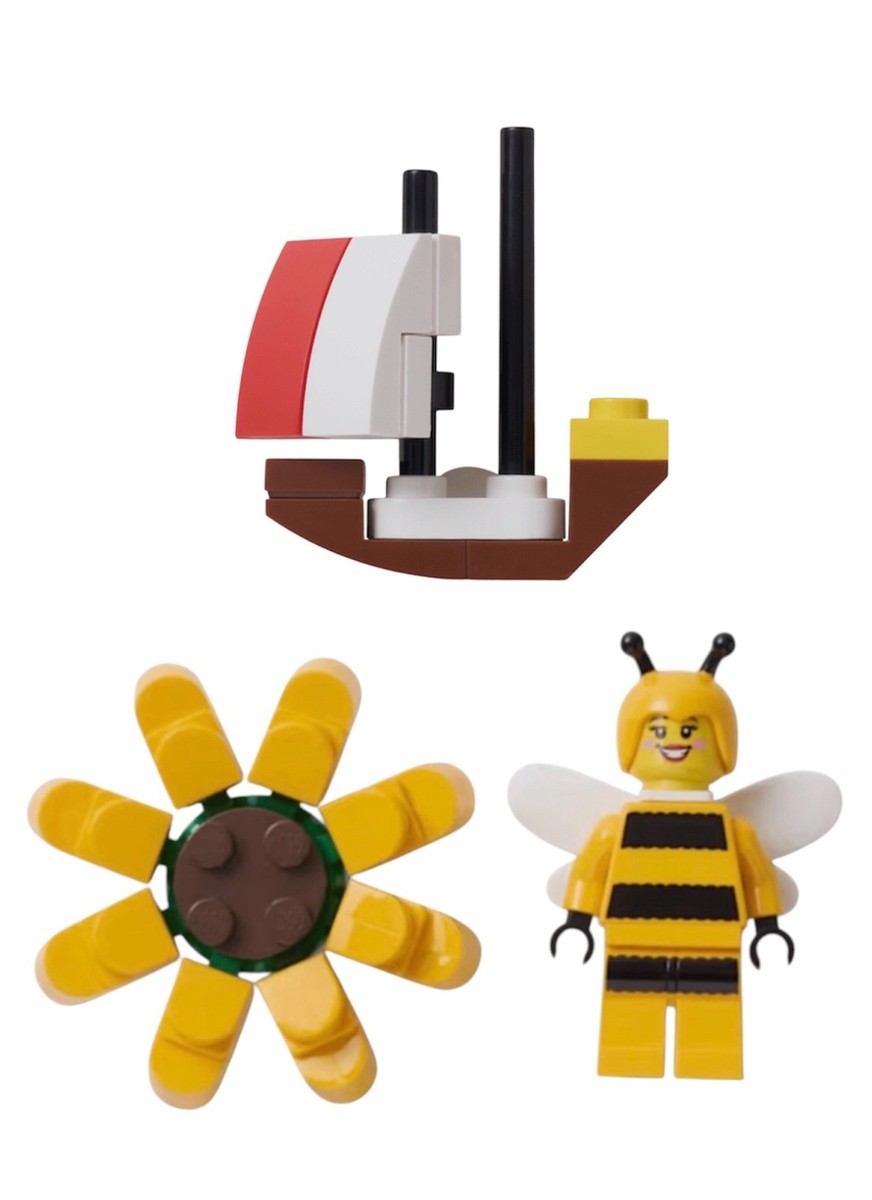 CROCS LEGO Masterbrand Jibbitz Shoe Charm Sunflower / Bumblebee